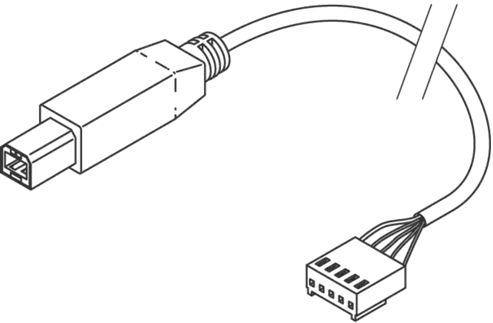 כבל USB תעשייתי בולגין BULGIN BUCCANEER 14194